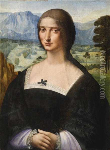 Portrat Einer Dame Oil Painting - Francesco Melzi
