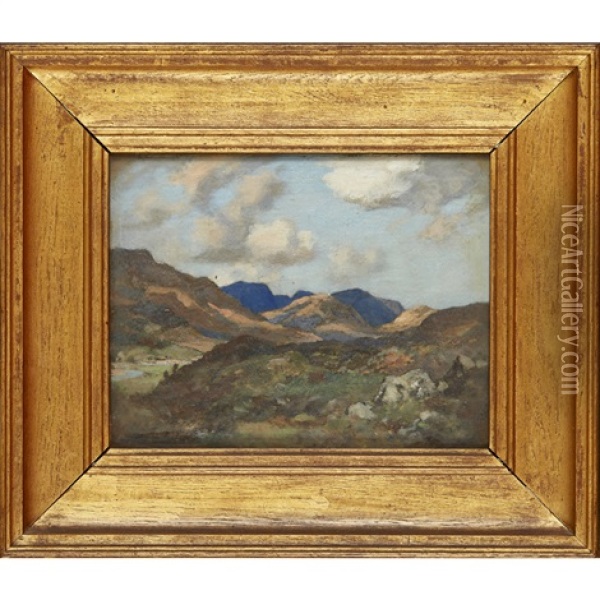 Near Crianlarich - 1920 Oil Painting - James Whitelaw Hamilton