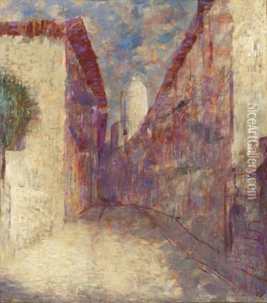 Rue A Fontarabie Oil Painting - Odilon Redon