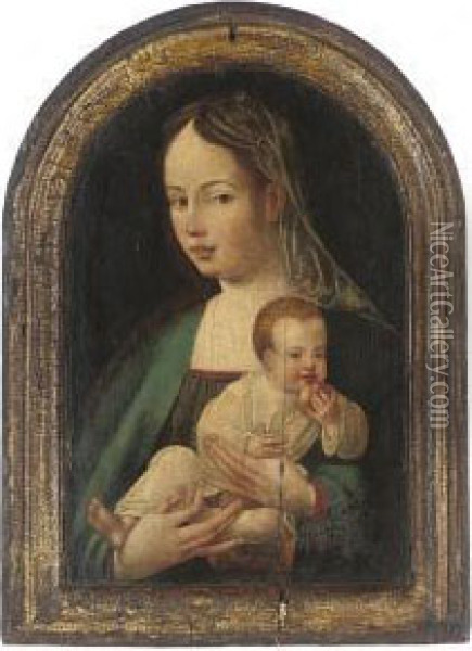 The Virgin And Child Oil Painting - Jan Van Scorel