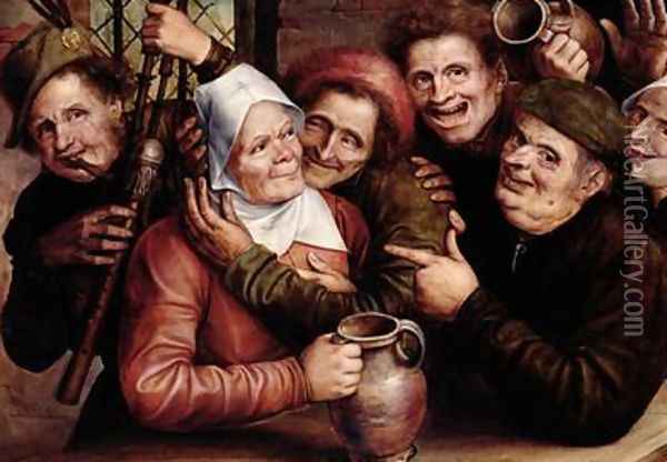 Merry Company 1562 Oil Painting - Jan Massys