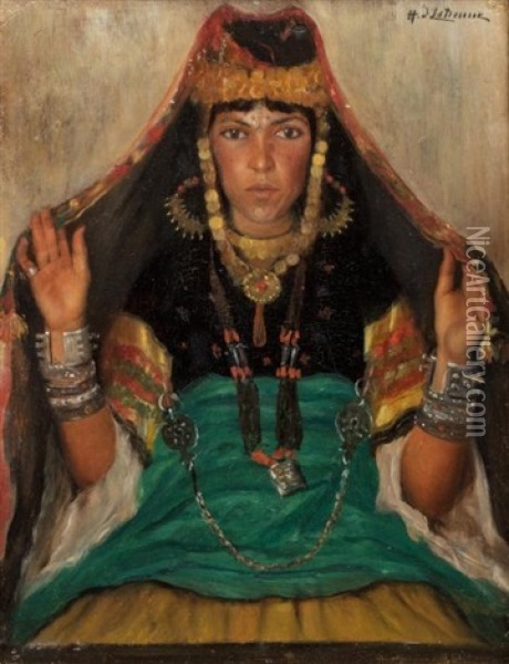 Ouled Nail Oil Painting - Henry d' Estienne