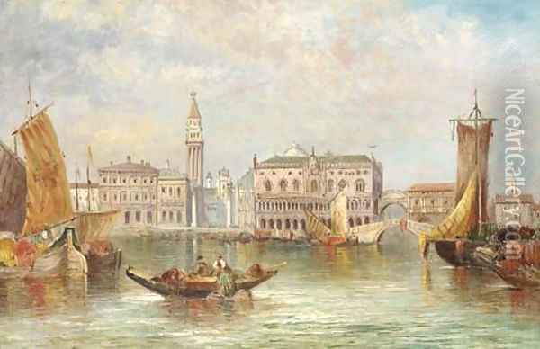 The Grand Canal, Venice Oil Painting - William Meadows