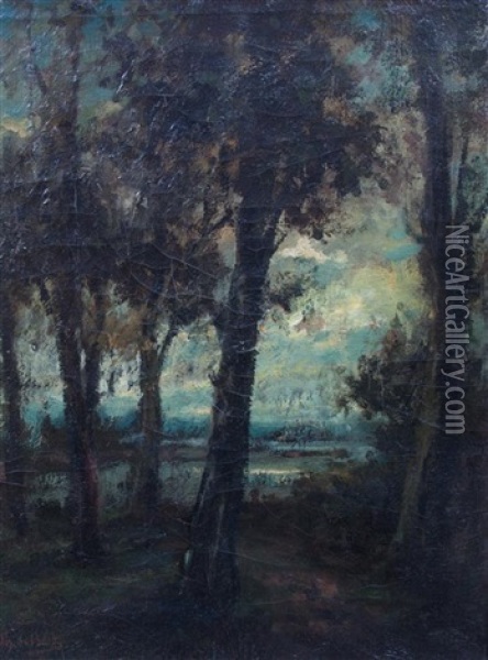 Landscape Oil Painting - Theodore Emile Achille