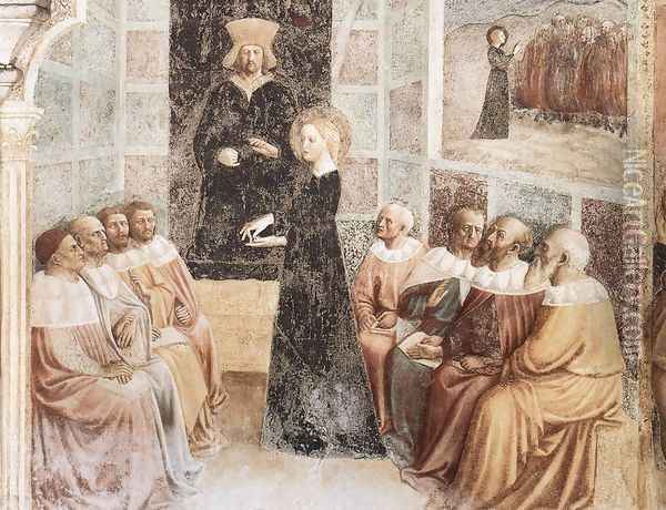 The Philosophers of Alexandria 1428-30 Oil Painting - Tommaso Masolino (da Panicale)
