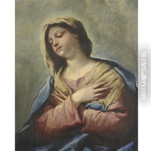 The Virgin Annunciate Oil Painting - Paolo de Matteis
