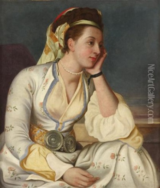 Countess Of Coventry Oil Painting - Jean Etienne Liotard