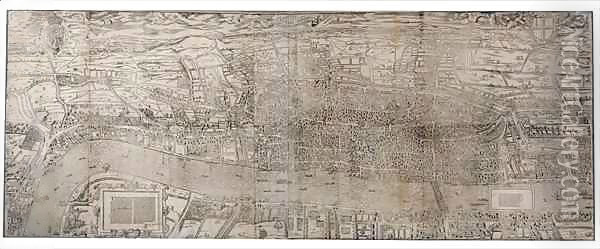 'Civitas Londinum', map of London 2 Oil Painting - Ralph Agas