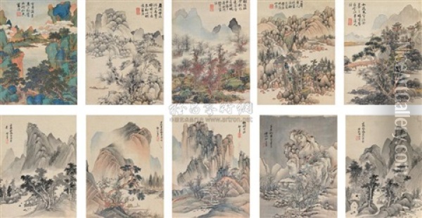 Various Landscapes (album W/10 Works) Oil Painting -  Lan Ying