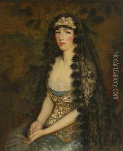 Portrait Of A Lady Oil Painting - Philip Leslie Hale