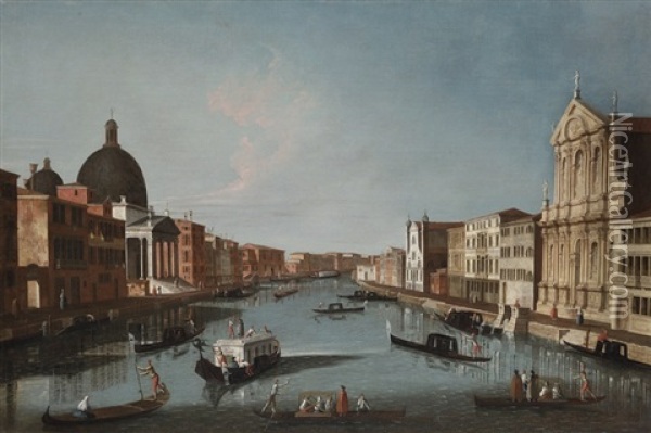The Grand Canal, Venice Oil Painting - Gabriel Bella