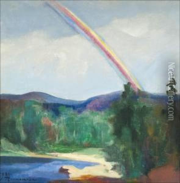Sateenkaari Oil Painting - Jalmari Ruokokoski