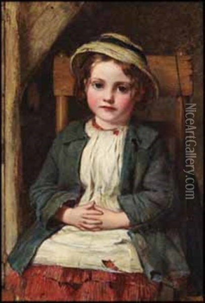 Child Oil Painting - Charles Sillem Lidderdale