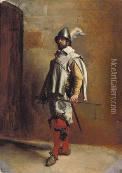Soldat Oil Painting - Ernest Meissonier