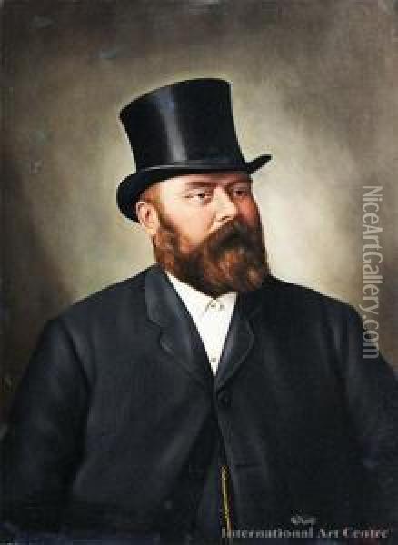 Portrait Of James Speight Oil Painting - Arthur Von Meyern