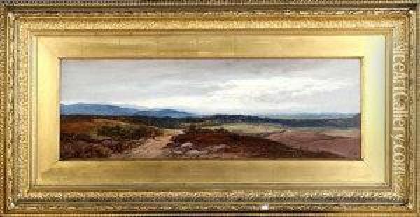 Near Brampton, Cumberland Oil Painting - George Blackie Sticks