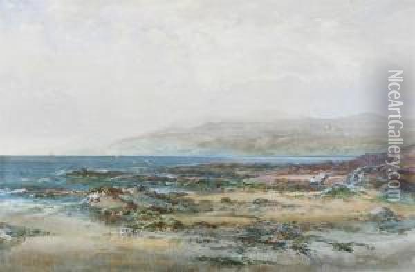In The Mouth Of The River Duddon, Furness, Westmorland Oil Painting - Albert Pollitt