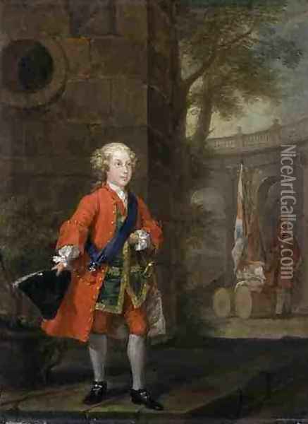William Augustus Duke of Cumberland 1721-65 Oil Painting - William Hogarth