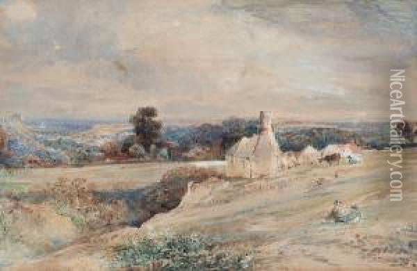 A View Near Tavistock, Devon Oil Painting - Albert Fleetwood Varley