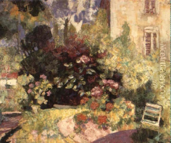 Le Jardin De Saint-amant, Tallende Oil Painting - Victor Charreton