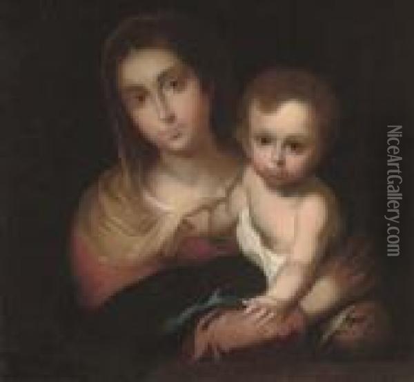 The Virgin And Child Oil Painting - Bartolome Esteban Murillo