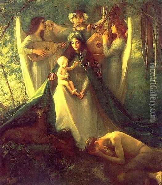 Consolatrix Afflictorum Oil Painting - Pascal-Adolphe-Jean Dagnan-Bouveret