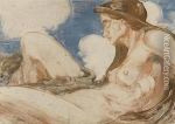 Reclining Nude Oil Painting - Bonny Rupert