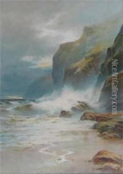 Coastal Landscape Oil Painting - Rubens A.J.N. Southey