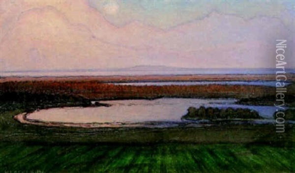 Dalslandskt Landskap Oil Painting - Otto Hesselbom