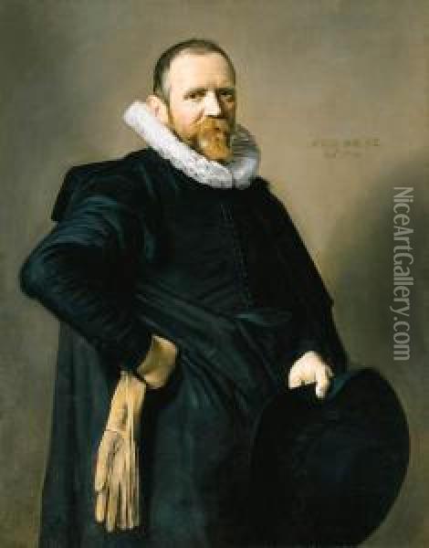 Portrait Of A Gentleman Oil Painting - Frans Hals