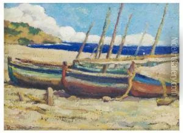Barcas Oil Painting - Nicolas Raurich Y Petre