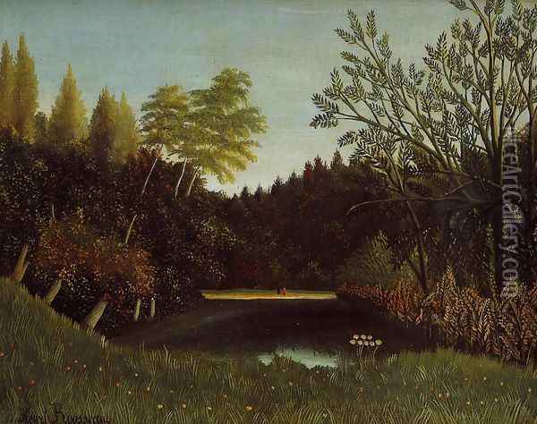 View of the Bois de Boulogne Oil Painting - Platt Powell Ryder