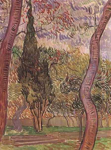 Garden Of Saint Paul Hospital The IV Oil Painting - Vincent Van Gogh