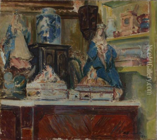 Vierges Et Reliquaires Oil Painting - Jacques-Emile Blanche