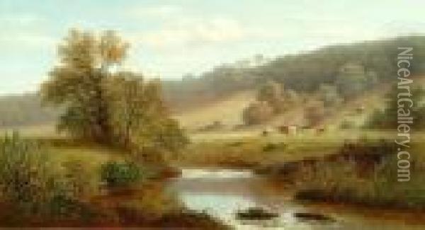 View Near Parbold, Lancashire Oil Painting - William Mellor