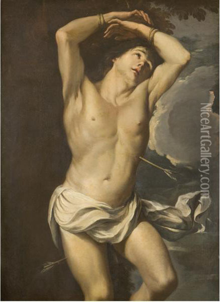 San Sebastiano Oil Painting - Giovanni Domenico Cerrini