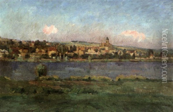 Vetheuil Oil Painting - Abel Louis Alphonse Lauvray