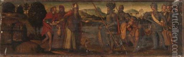 Garbo, R. Oil Painting - Raffaello De'Carli Del Garbo