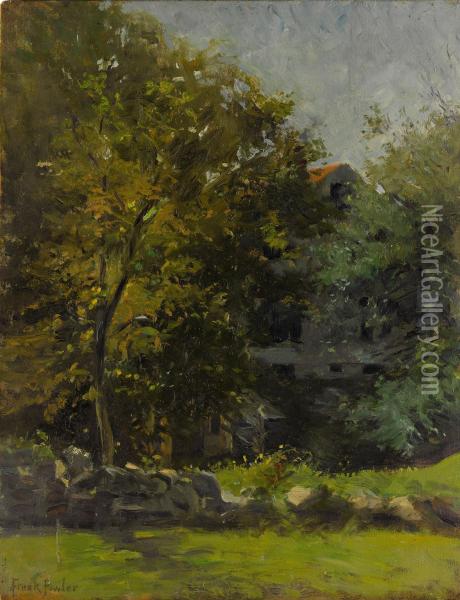 Landscape With Cottage Oil Painting - Frank Fowler