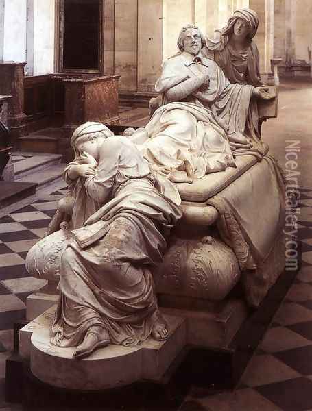 Monument of Richelieu Oil Painting - Francois Girardon