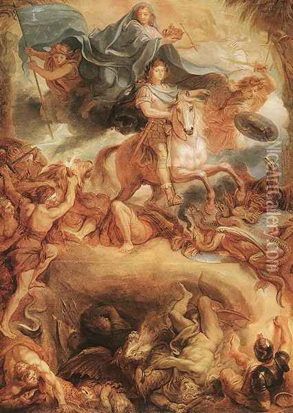 Apotheosis Of St Ignatius Oil Painting - Baciccio II
