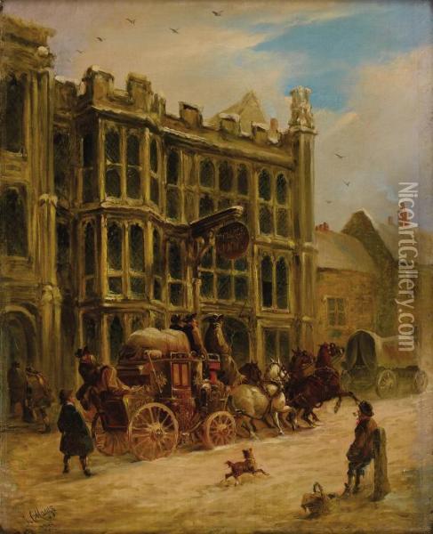 Ye George Inn, Glastonbury Oil Painting - John Charles Maggs