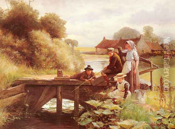 The Fishing Party Oil Painting - George Paterson