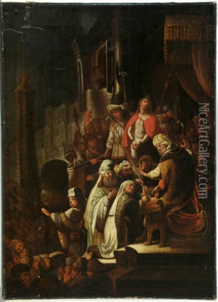 Christus Vor Pilatus Oil Painting -  Rembrandt van Rijn