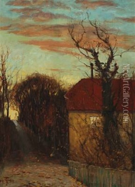 Autumn Day Oil Painting - Thorvald Simeon Niss
