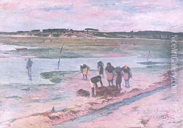Grande maree a Keroman Oil Painting - Henri Moret