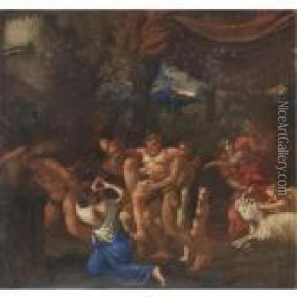 Baccanale Oil Painting - Annibale Carracci