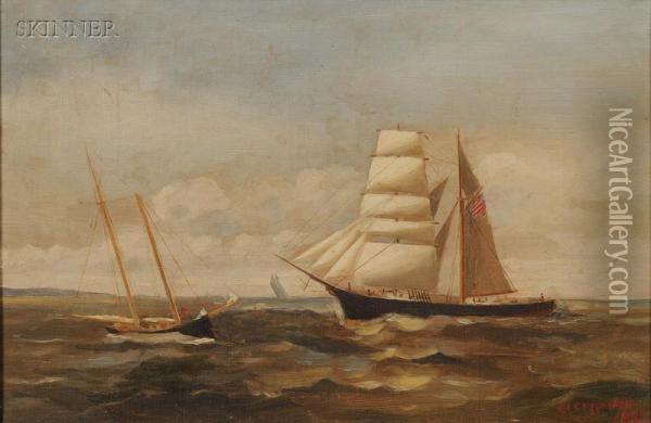 Marine Scene Oil Painting - John I. Coggeshall