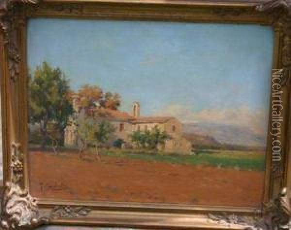  Maison En Provence  Oil Painting - Joseph Garibaldi