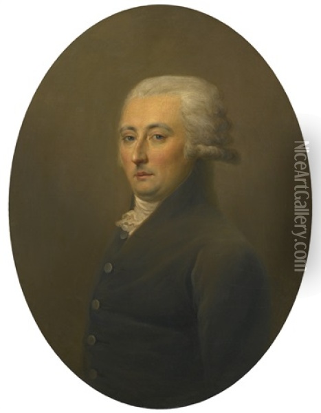 Portrait Of Yakov Dmitrievich Lanskoy Oil Painting - Johann Friedrich August Tischbein